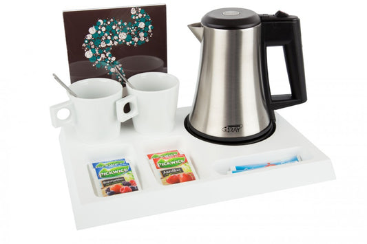 SIGNUM Welcome Tray White (with Kettle and 2 Cups)